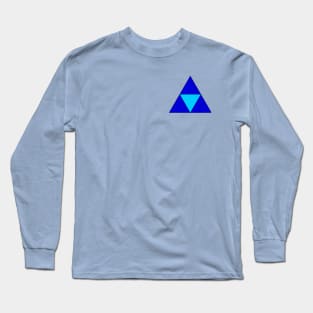 Blue triangles Long Sleeve T-Shirt